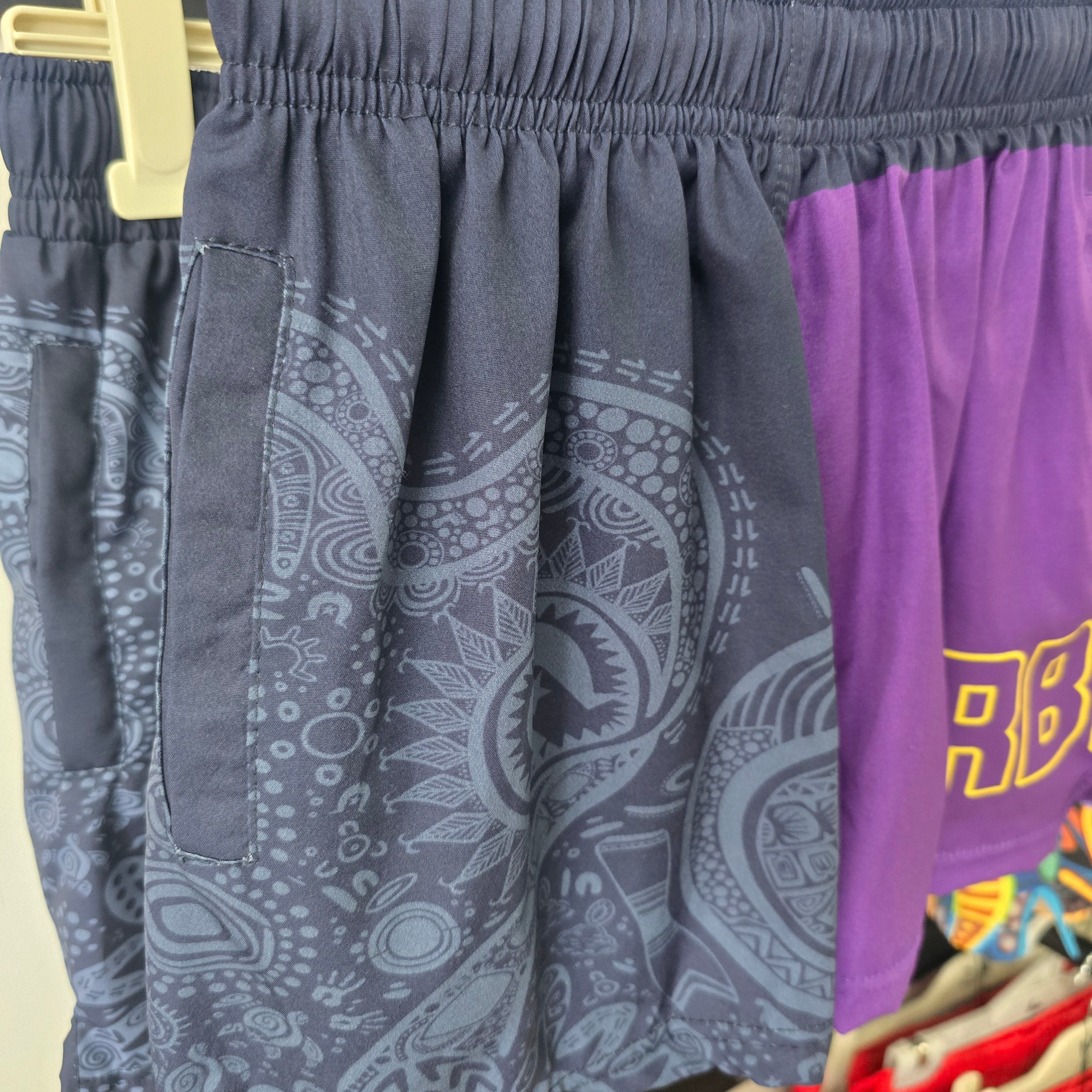 Quick Dry Shorts | Purple & Black