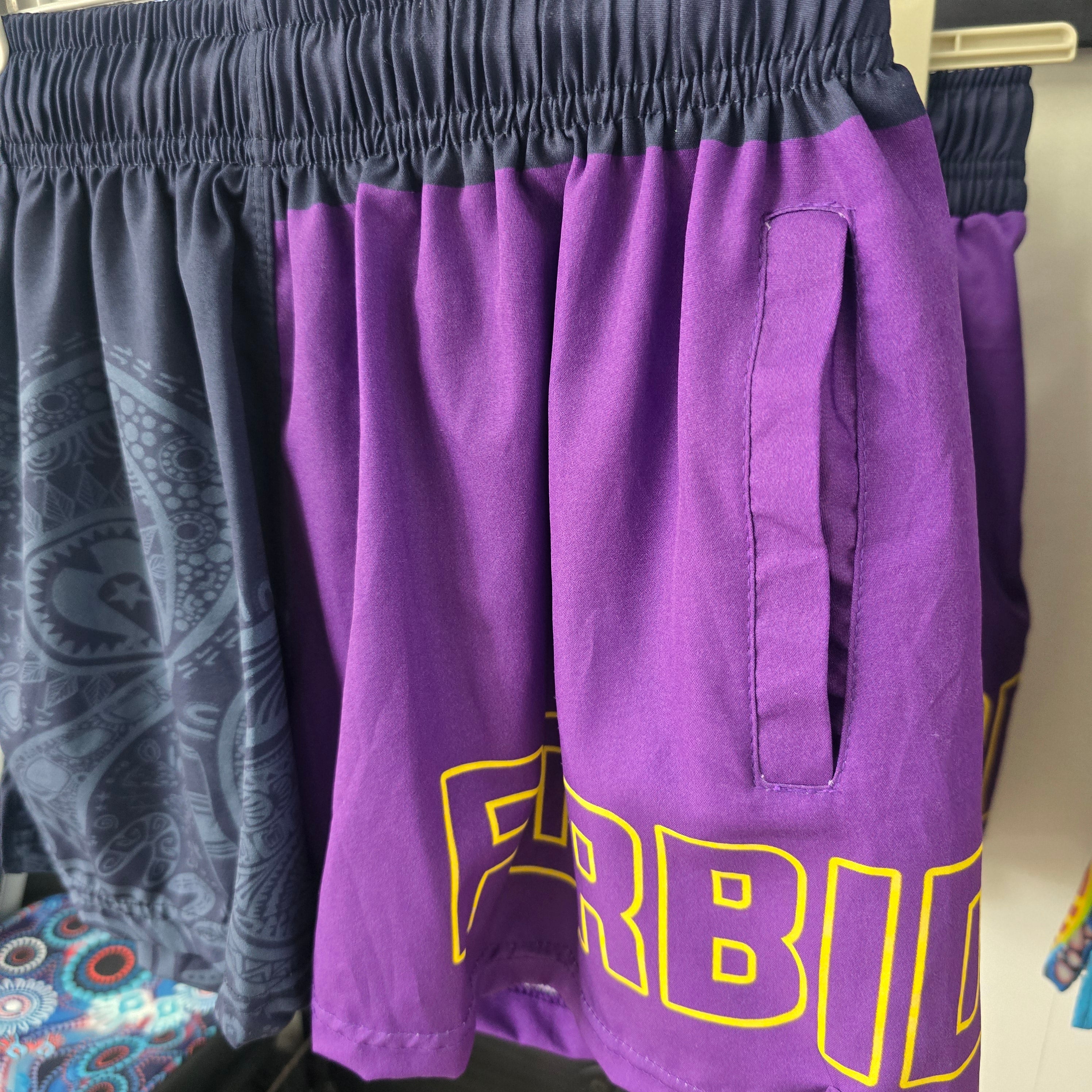 Quick Dry Shorts | Purple & Black
