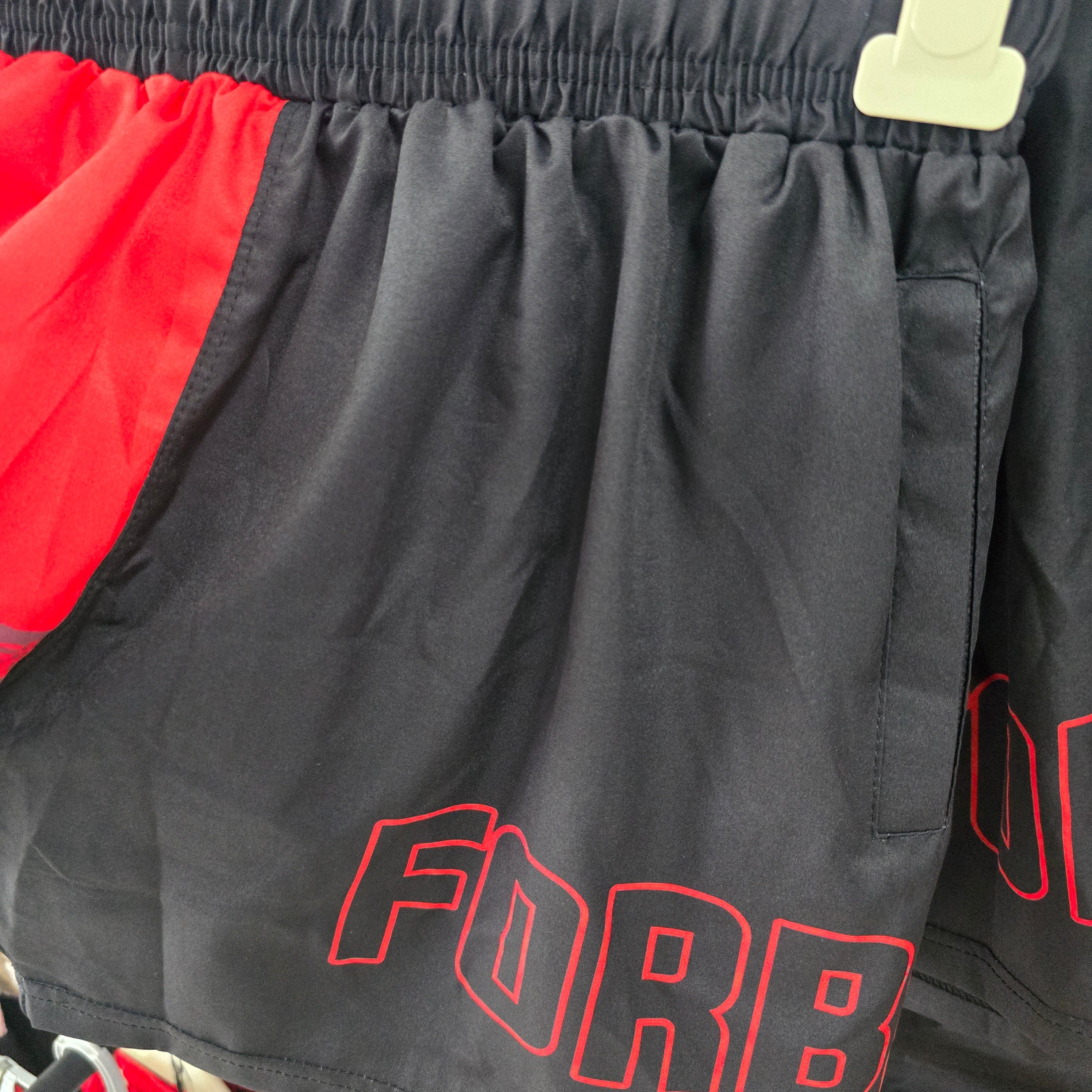 Quick Dry Shorts | Red & Black